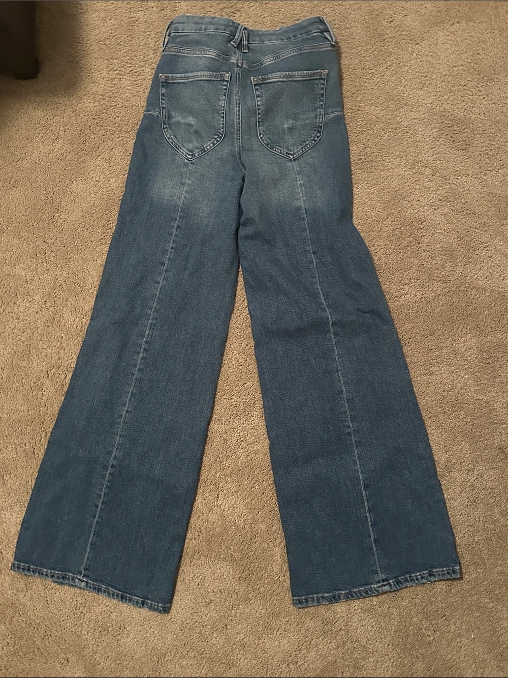 Good American Wide-Leg High-Rise Jeans in Blue Wash - Picture 5 of 5